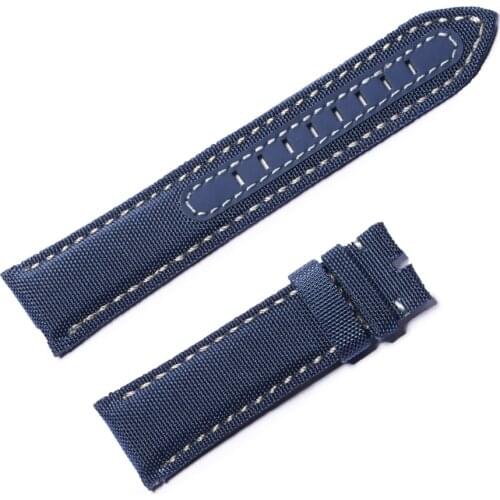 Reef Tiger/RT Top Quality Nylon Strap Dive Watch Band Black Nylon Leather Watch Strap for Men RGA3035
