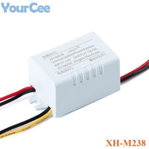 XH-M238 Mini UPS Power Module DC12V UPS Uninterrupted Power Supply Switching Emergency Power Switch Board