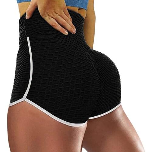 Women Casual Sports Shorts Pant Elastic Push Up Leggings High Waist Sweatpants Female Gym Yoga Leggings Seamless Sportswear