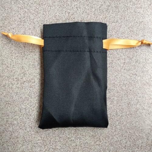 100pcs High quality cheap drawstring satin fabric jewelry bag wholesale custom 20*25cm gift bag for jewelry gift collection