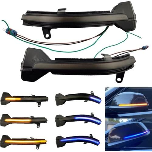 2pcs For BMW 7 Series F01 F02 Dynamic Blinker LED Turn Signal Rline Touran Mirror Light Facelift 2013 2014