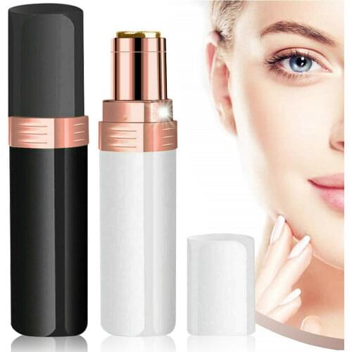 2020 Electric Epilator Women Painless Hair Removal Female Upper Lip Cheeks Shaver Face Hair Remover Bikini Shaver Lipstick Style