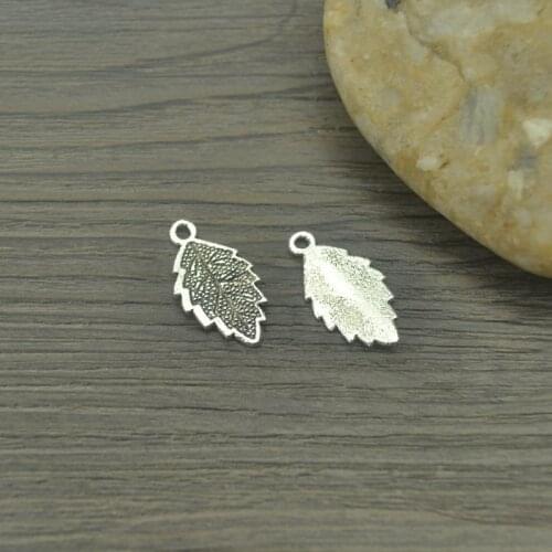 30pcs Charms metal tree leaf ,Antique Making pendant fit,Vintage Tibetan Silver,jewelry DIY bracelet necklace 22*12mm 4405A