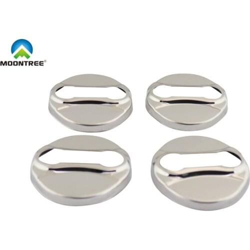 4 pcs Silver Car Door Lock Protective Cover for Kia Sportage R Hyundai Elantra Sonata