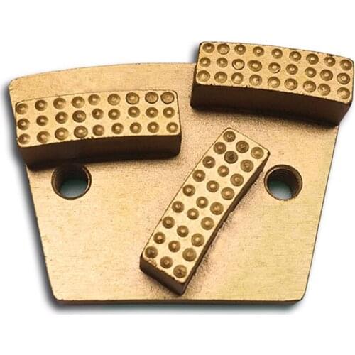 Top Quality Diamond Grinding Shoes For Rough Concrete Floor Metal Bond Grinding Pads Split PCD Epoxy Coating Removal 9PCS