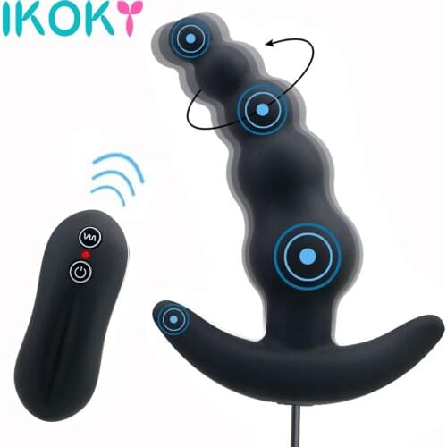 10 Speed Anal Beads Anal Vibrator Butt Plug Clitoris Stimulator Female Masturbation Male Prostate Massager Sex Toy for Adult