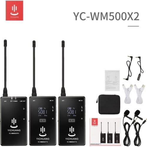 20 Channels Wireless Lavalier Microphone system for Canon Nikon Sony Panasonic DSLR Camera Camcorder iphone android smartphone