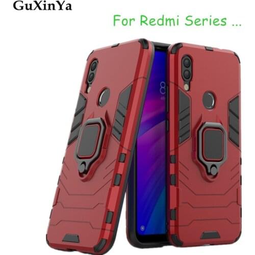 Phone Cases Redmi 7A Case Luxury Armor Magnetic Ring Back Cover For Xiaomi Redmi 7A Funda Redmi 7 7a 6 Pro Funda
