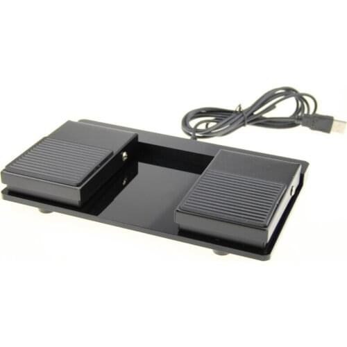 Two-digit USB game foot switch, USB foot button, metal pedal, can simulate keyboard and mouse