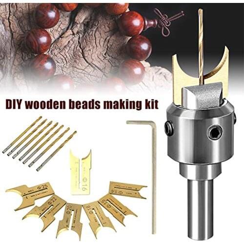 Milling Cutter Router Bit Buddha Beads Ball Knife Woodworking Tools 6-25mm Shank Wooden Beads Drill Woodworking Tools
