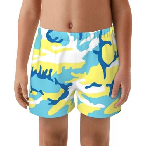 Camouflage Summer Swimming Trunks boy Swim Trunks Male Printing Swim Shorts Beach Surf Swimsuit Elastic Bathing Suit Swimwear