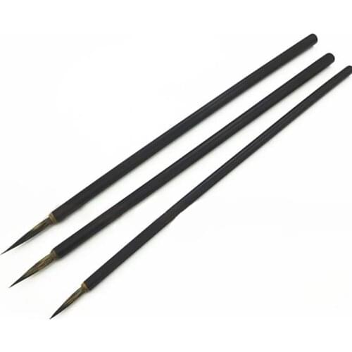 3pcs/set Hook Line Brushes Fine Paint Brush Chinese Calligraphy Brush Pen Paint Brush Art Stationary Oil Painting Brush