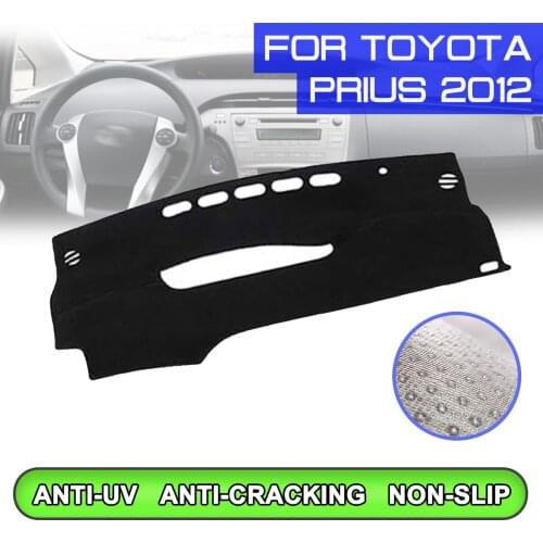 Car Dashboard Mat Anti-dirty Non-slip Dash Cover Mat UV Protection Shade for Toyota Prius 2012