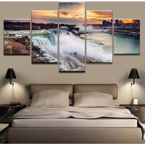 Beautiful Scenery HD Printed 5 Piece Canvas Art Scenery Painting Wall Pictures for Living Room Home Decor Anime Poster Wall Art