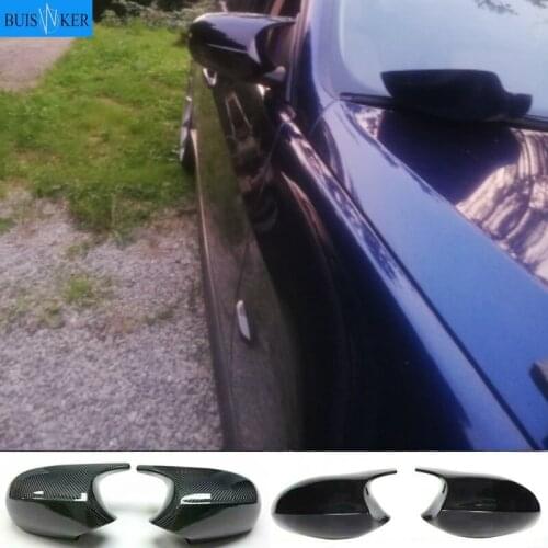 Mirror Cover E90 Carbon Fiber/ABS Car Rearview Mirror Cap Cover Direct Replace For BMW E90 E91 2008-11 E92 E93 2010-13 LCI