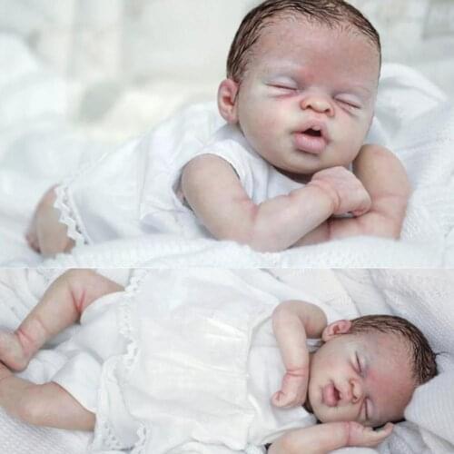 10 Inch Soft Reborn Doll Kit 25CM Mini Reborn Babies Prototype Blank Unfinished Newborn Realistic Body Dolls Rebirth Part D V0A9