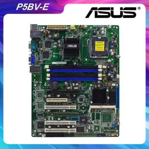 For ASUS P5BV-E LGA775 server motherboard 2 Gigabit LAN DDR2