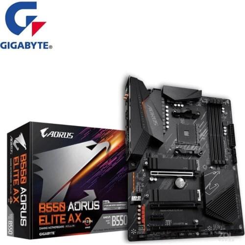 NEW For Gigabyte GA B550 AORUS ELITE AX Motherboard AM4 DDR4 B550 Desktop Mainboard Support R5 R7 5800X 5600X 5300X