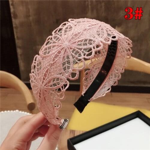 Retro Lace Style Hairband For Personality Girl Simple Hollow Butterfly Pattern Wide-brimmed Hair Band For Elegant Women
