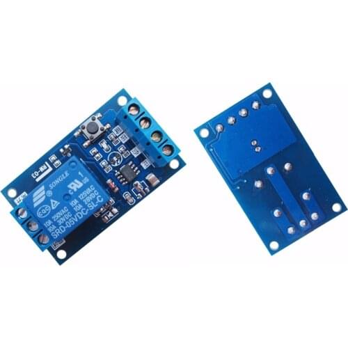 5V Single Bond Button Bistable Relay Module Modified Car Start and Stop Self-Locking Switch One Key