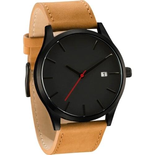 Relogio Masculino Men Watch Fashion Sport Watches 2019 New Mens Watch Men Calendar Leather Casual Quartz Clock relojes hombre