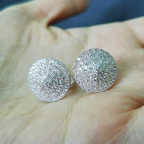 NEW cubic zirconia luxury jewelry designers huggie hoop earrings bulk fashion wedding circle earings