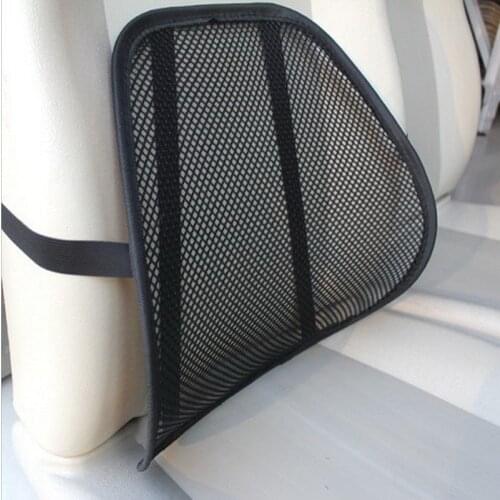 Car Seat Office Chair Massage Back Lumbar Support Mesh Ventilate Cushion Pad Black Mesh Back Lumbar for Car Driver