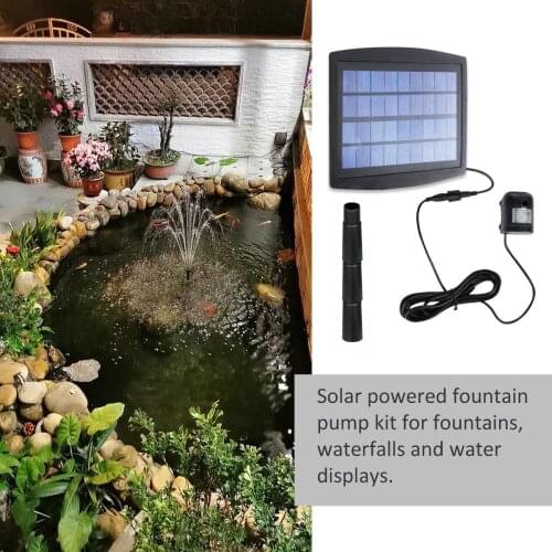Pompe à eau solaire 2.5 W, arrosage extérieur, fontaine d'eau Submersible pour étang, piscine, Aquarium, bec de fontaine