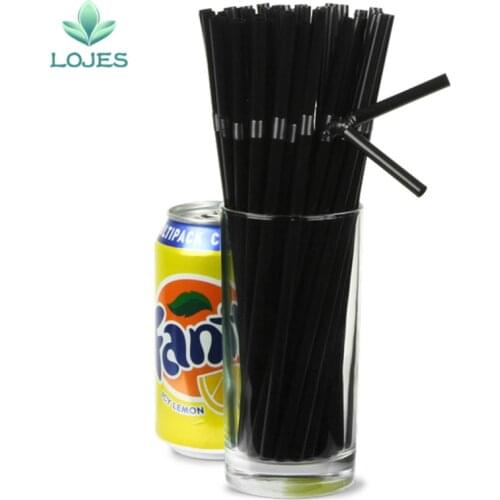 200 PCS Black Disposable Plastic Drinking Straw Paper Straws for Baby Shower Wedding Party Kids Birthday Party Decoration
