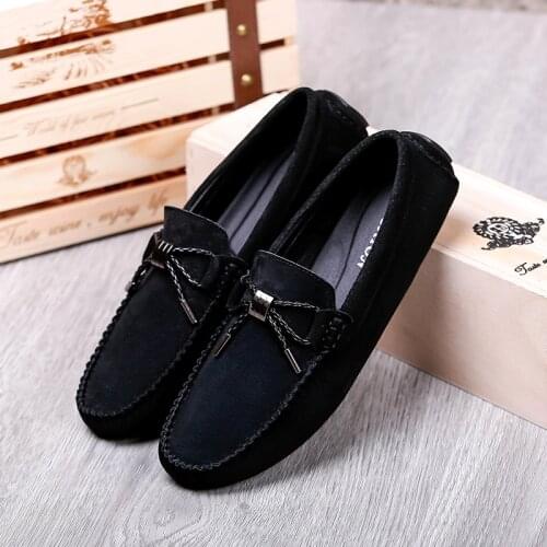 Fashion simple men genuine leather casual shoes cool man loafers man leather shoes 2021 new