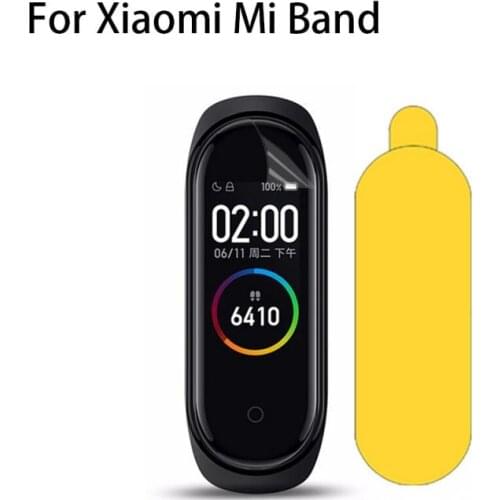 Protective Film For Xiaomi Mi Band 4 Smart Wristband Full Screen Protector Hydrogel Film Not Tempered Glass Smart Accessory