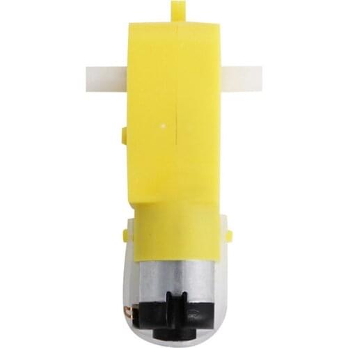 1PC Geared TT Smart Car Chassis Four-wheel Drive Anti-Interference 3V-6V DC Motor