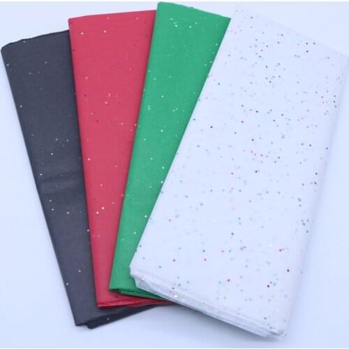 10 Pcs/bag Sequin Tissue Paper Flower 50*66cm Wine Wrapping Papers Home Decoration Festive & Party Wedding DIY Packing Supplies