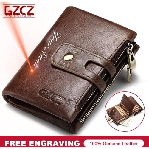 100% Genuine Leather Wallet Design Custom Made Men Wallet Leather Coin Purse Money Men Wallet Card Holders Phone Case Clip 2019