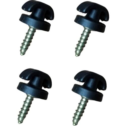 4 Pcs Universal Car Rear Trunk Envelope Cargo Net Tie Down Hook Ring Loop Hanging Hooks