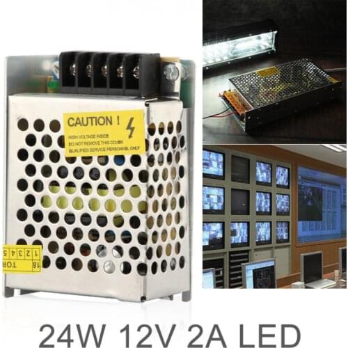 Aluminum Alloy Switch Power Supply Driver Adapter / Source Transformer for LED Strip Light / Industrial / Monitoring Equipment