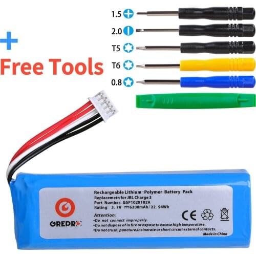 JBL Speaker Battery for JBL GSP1029102A, JBL Charge 3, GSP872693 01, JBL Flip 4, JBL Xtreme, GSP0931134, JBL Pulse 2, Pulse 3