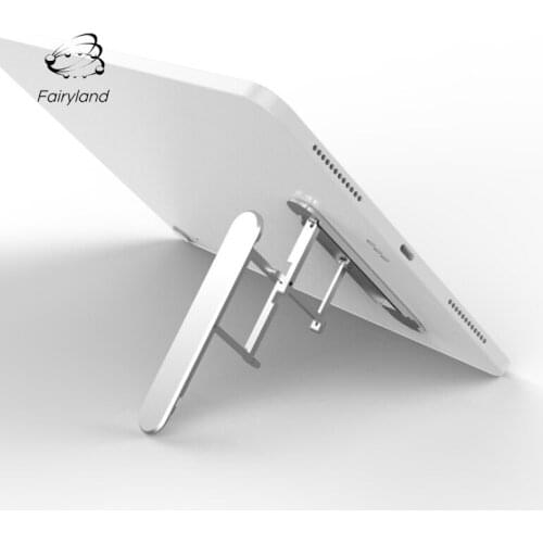 Aluminum Tablet Stand Holder Lazy Universal Bracket Metal Back Sticker Portable Folding Adjustable Stand for Phone and Tablet