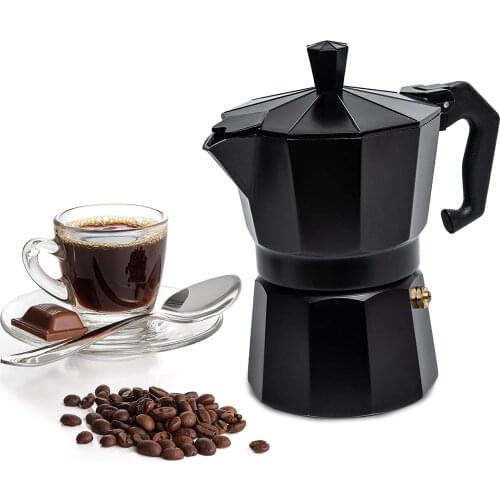Italian-Style Aluminum Coffee Pot Mocha Coffee Maker Durable Octagonal Pot Coffee Cup Cafeteira Expresso Percolator Pot