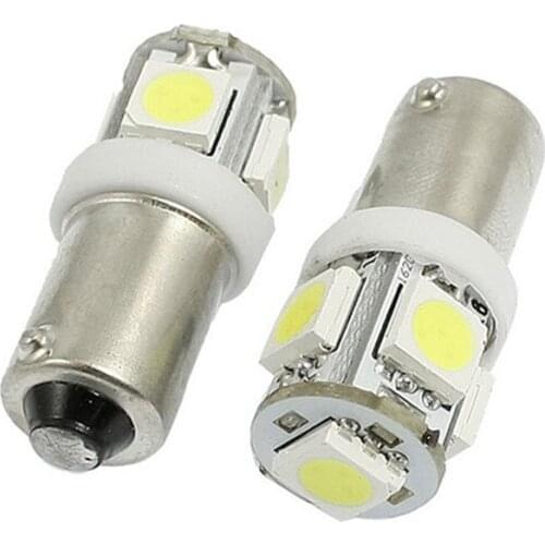 BA9S T4W 5050 5SMD Car LED Interior Lamp Side Marker Backup Tail Reading Bulb License Plate Lights 12V White Green Red Blue