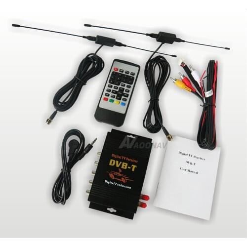 Car Digital Mobile TV Receiver Car TV Tuner for European (HD / SD) DVB-T Car TV Box Car Suitable Box Universal Set-Top