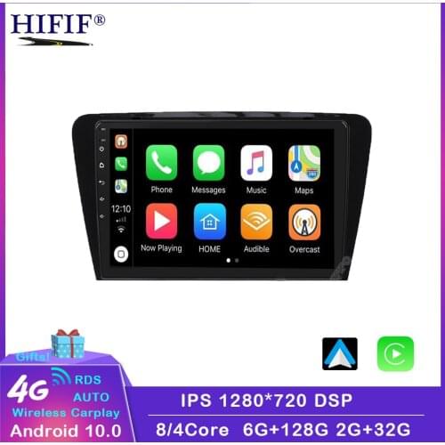 4+64G Car DVD Multimedia Player For Skoda Octavia A7 III 3 2014-2018 2din Android 10.0 Radio Auto Navigation GPS Rear Camera