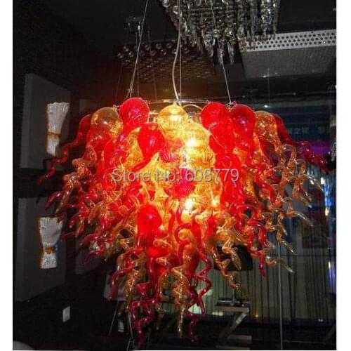 Cheap Design Murano Glass Amber Chandelier On Sale