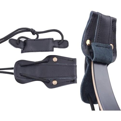 Longbow stringer Made of suede Leather for Arrows Hunting archery fittings Sports Recurve Traditional Bow Stringer