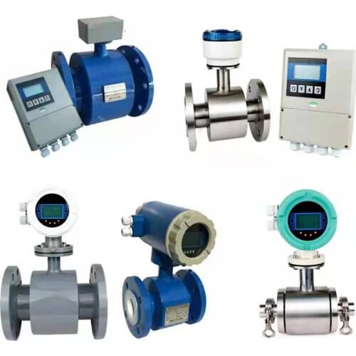 DN25 Electromagnetic Flow Meter For Milk Juice Flow Sensor With Stainless Steel Body High Precision Magnetic Water Flowmeter