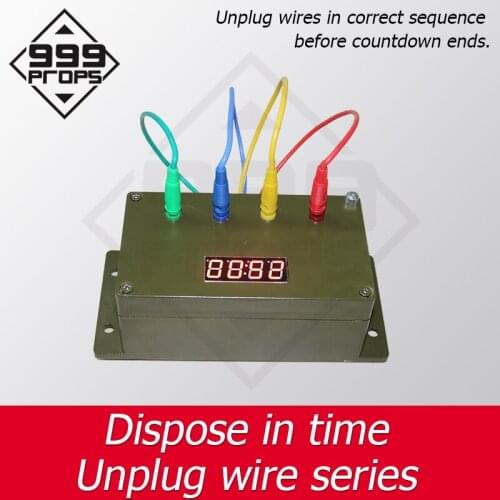 Room escape game wire elements unplug wire in certain time to open maglock escape room wire devices escape room accessories