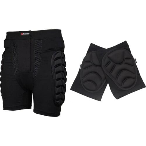 HEROBIKER Winter Skiing Short Pants Hip Protector Ski Snow Skate Protection Shorts Motorcycle Protective Gear Pants & Knee Pads
