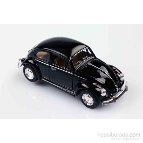Kinsmart 1967 Volkswagen Classical Beetle 1/32 Czech Leave Die Cast Model Car Black