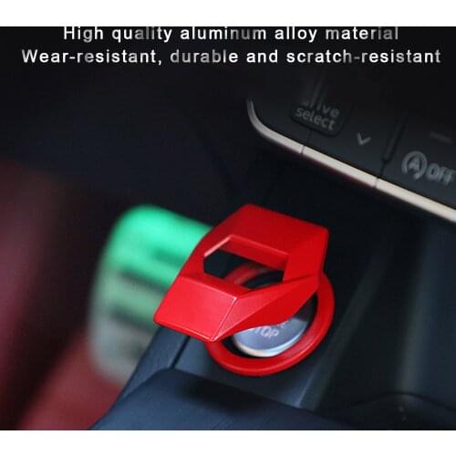 Aluminum Alloy Car Engine Start Stop Button Ring Ignition Cover Trim One-click Start Decor Sticker for Lamborghini Car Styling
