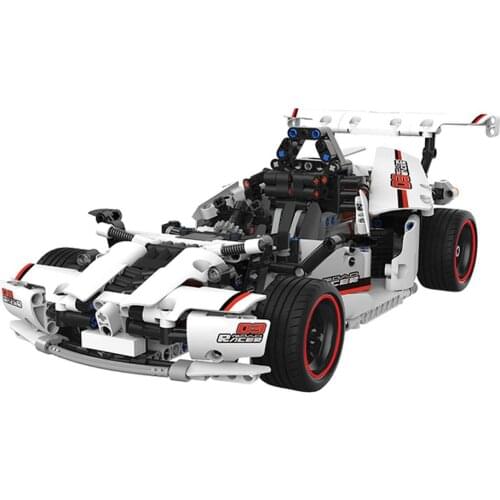 Moc Electric RC Road Racing Car Blocks Bricks Engineering Construction Vehicle by 900Pcs blocks
